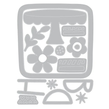 Sizzix 25th Birthday Collection - Thinlits w. Stencils / Catherine Pooler Let\'s Eat Cake